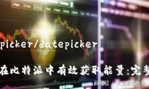 datepicker/datepicker
如何在比特派中有效获取能量:完整指南